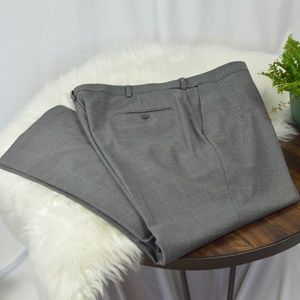 Like New Saddlebred Windowpane Stretch Suit Pant
